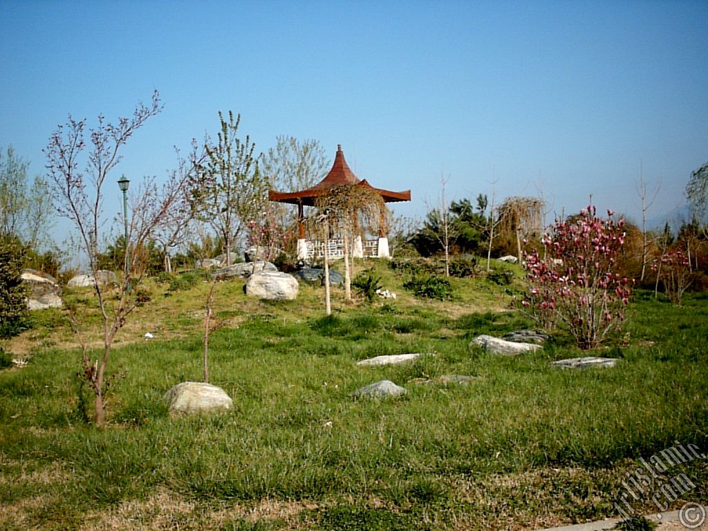 View of Botanical Park in Bursa city of Turkey.
